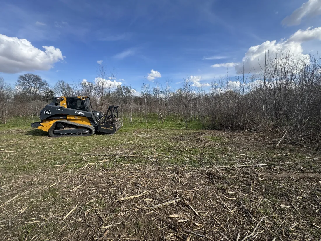 Food plot and habitat improvement on a recreational property near Rayville, LA